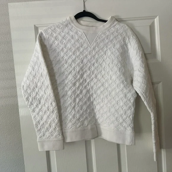 Louis Vuitton White Crewneck Sweater - Picture 2 of 6
